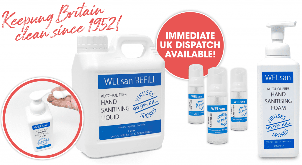 WELSan Hand Sanitiser from Walker Electronics Ltd